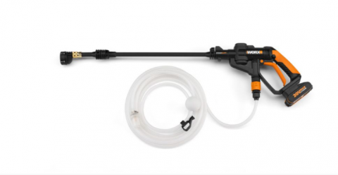 Lancia a pressione a batteria WORX HYDROSHOT WG620E.9, "mini idropulitrice". SOLO MACCHINA no batteria no caricabatteria